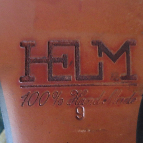 helm slip on black leather shoes sz 9 - Picture 8 of 8